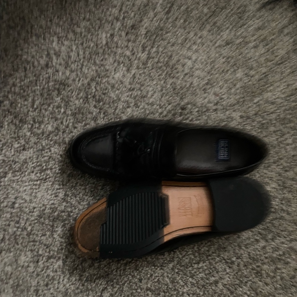 Two pair slightly worn dress shoes